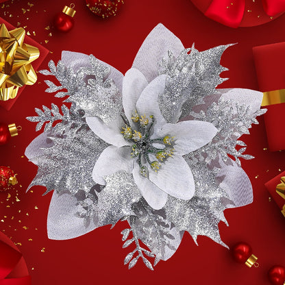 Elegant Handmade Christmas Plastic Flowers
