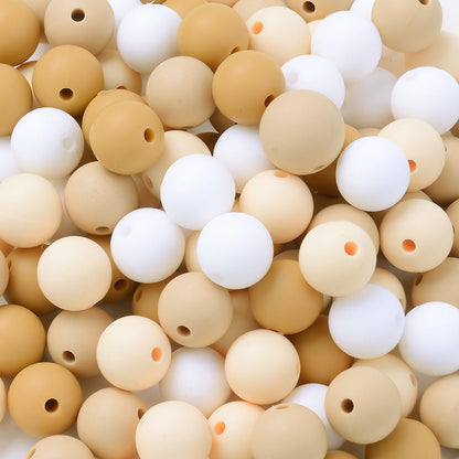 12 mm Rainbow Silicone Beads