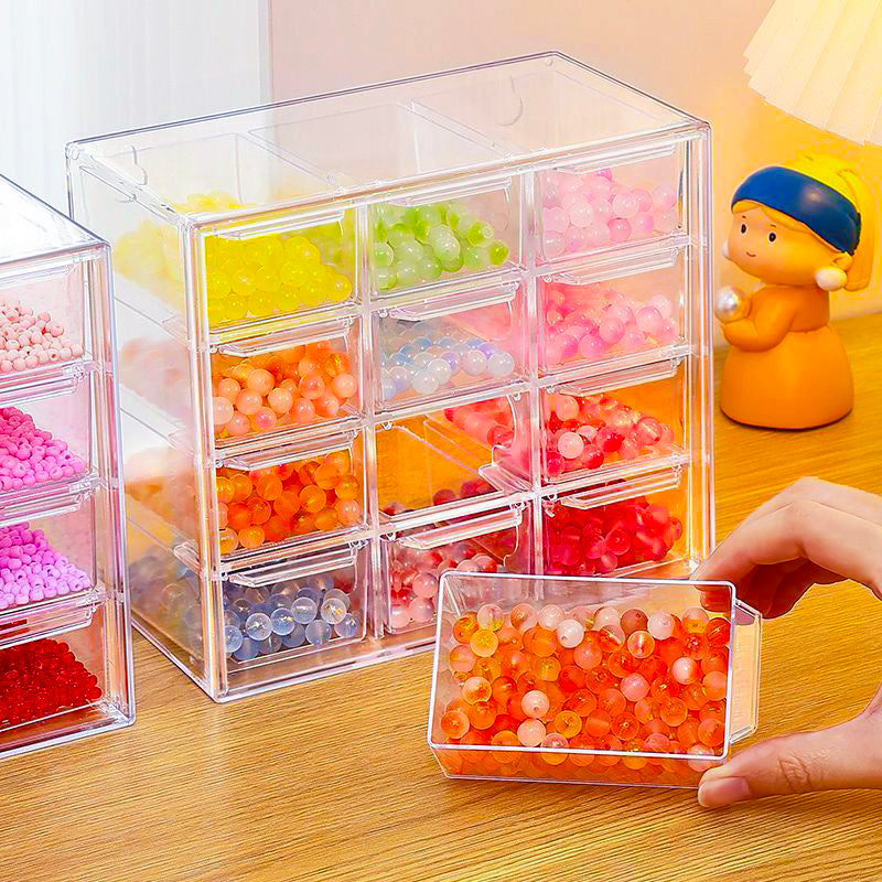 6/9/12-Grid Clear Acrylic Jewelry & Craft Storage Organizer