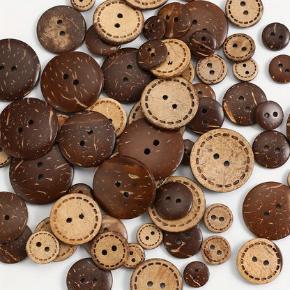 Natural Coconut Shell Buttons