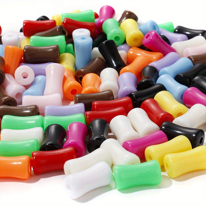 Solid Color Bamboo Acrylic Beads