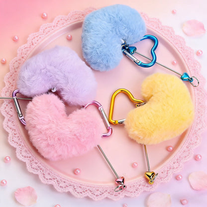 Heart Pom Pom Keychain Making Kit