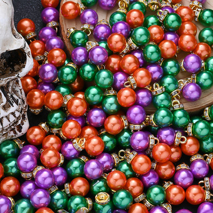 Halloween Acrylic Pearl Charm Set
