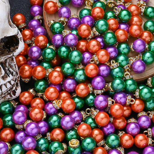 Halloween Acrylic Pearl Charm Set