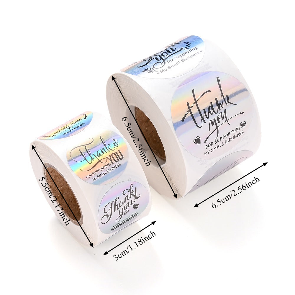 Floral Thank You Stickers