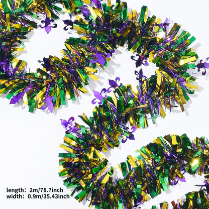 Mardi Gras Tinsel Garland