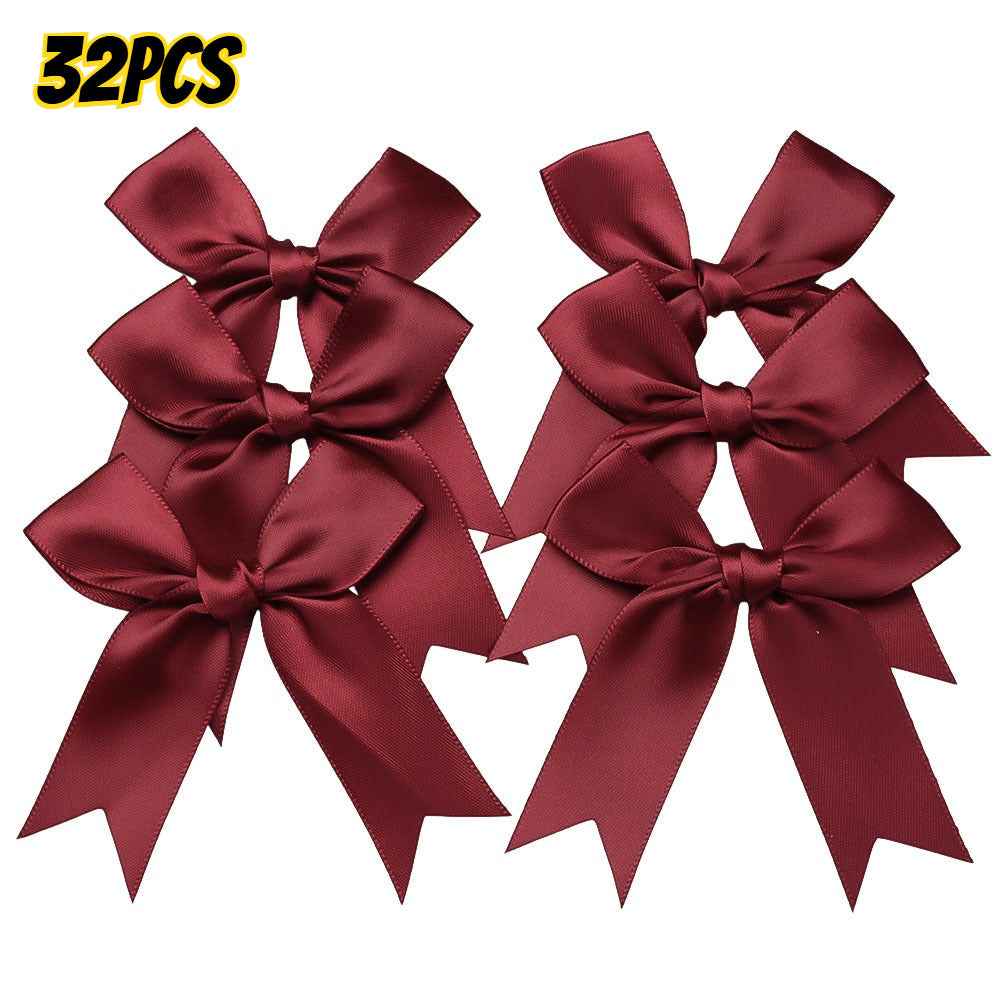 32-Piece Random Satin Ribbon Bow Set
