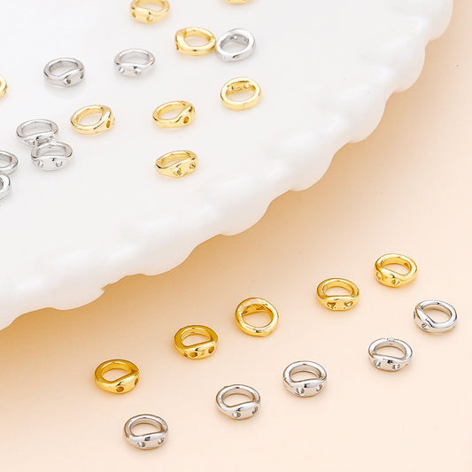 Copper Round Jewelry Clasp Connectors