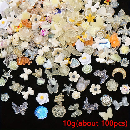 Luminous Acrylic Flatback Patch Beads