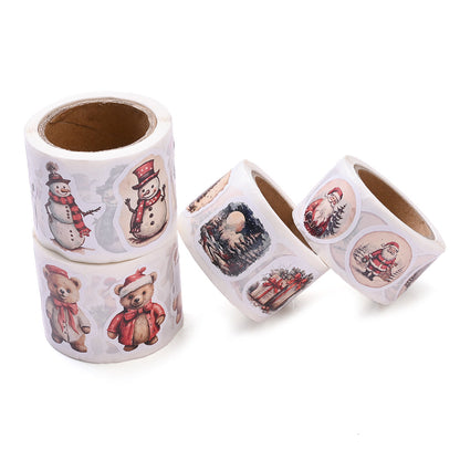Christmas Pattern Roll Stickers