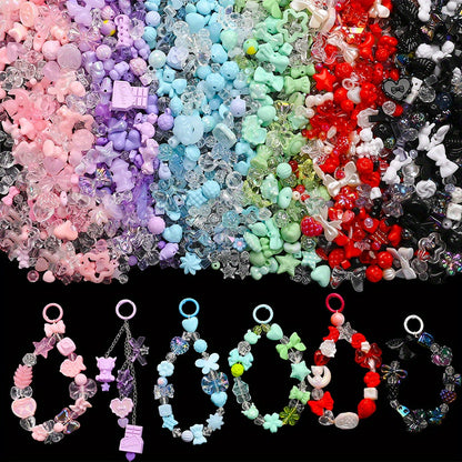 40g/bag Summer Color Acrylic Mixed Beads