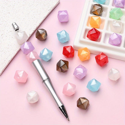 Irregular Shiny Acrylic Beads