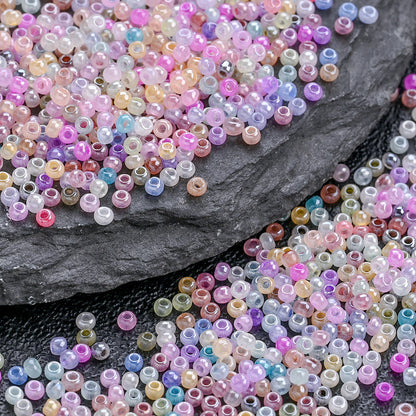 1000pcs 2mm Random Color Glass Seed Beads