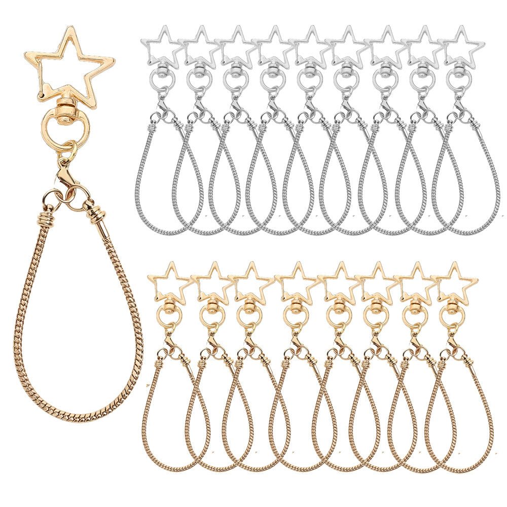 Blank Beadable Keychain Set