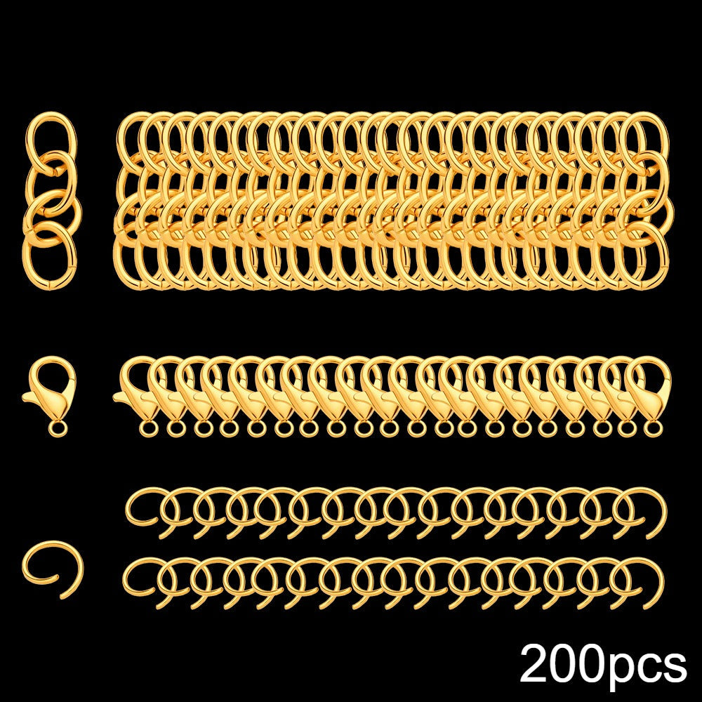 Gold and Silver Jewelry Findings Set