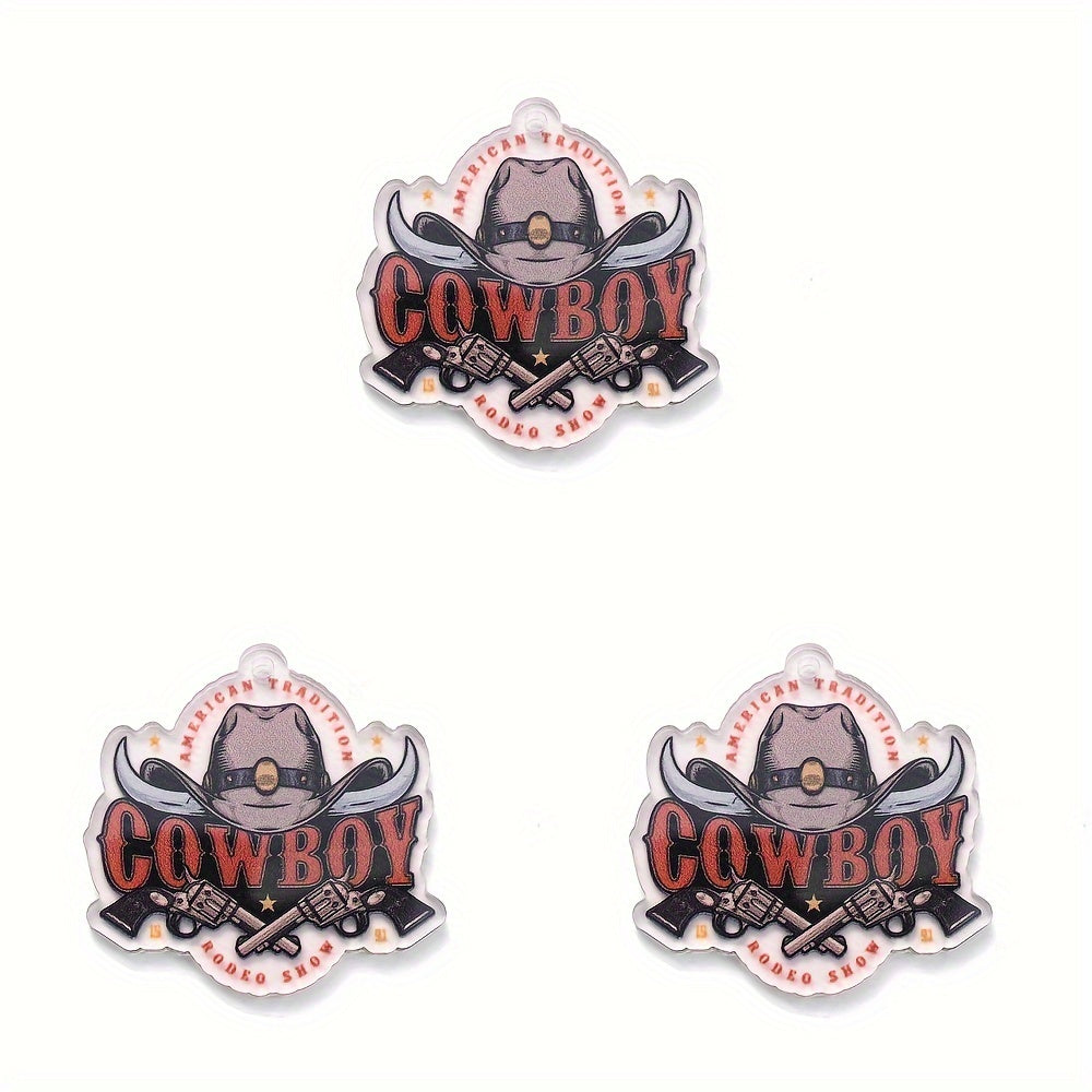 Cowboy Series Acrylic Charms