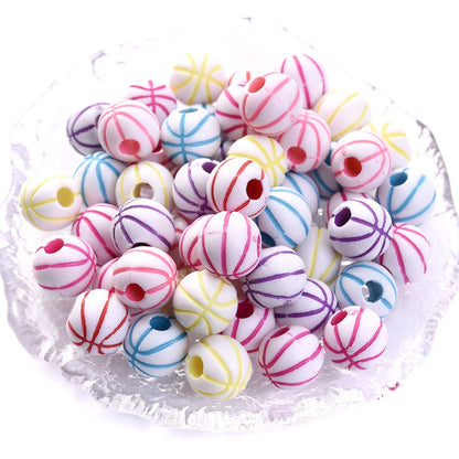 50pcs 39 Styles Mixed Sports Ball Beads