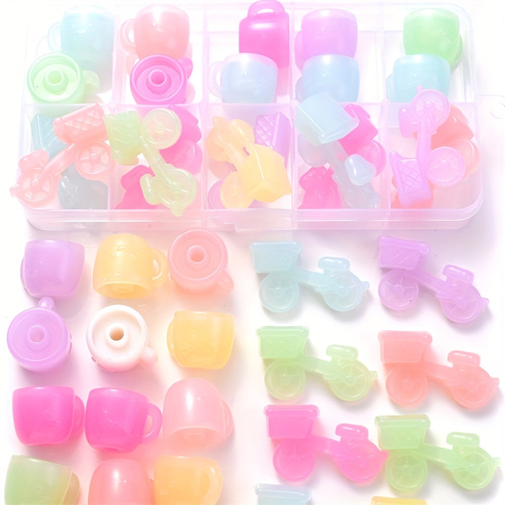 Bike Water Cup Shape Acrylic Beads