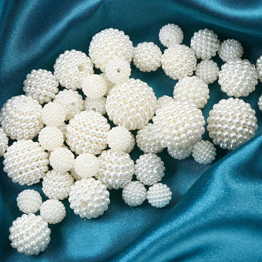 10/12/14/16/18/20mm Beige Round Acrylic Bead Set