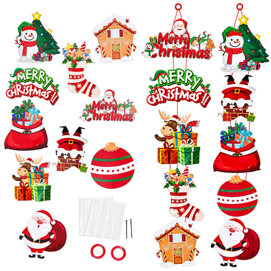 Christmas Vertical Door Hanging Banner Set