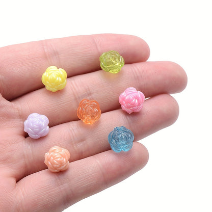 Rose Acrylic Beads