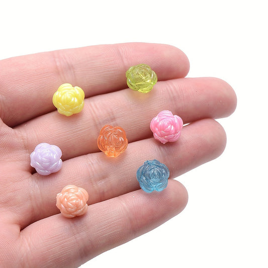 Rose Acrylic Beads