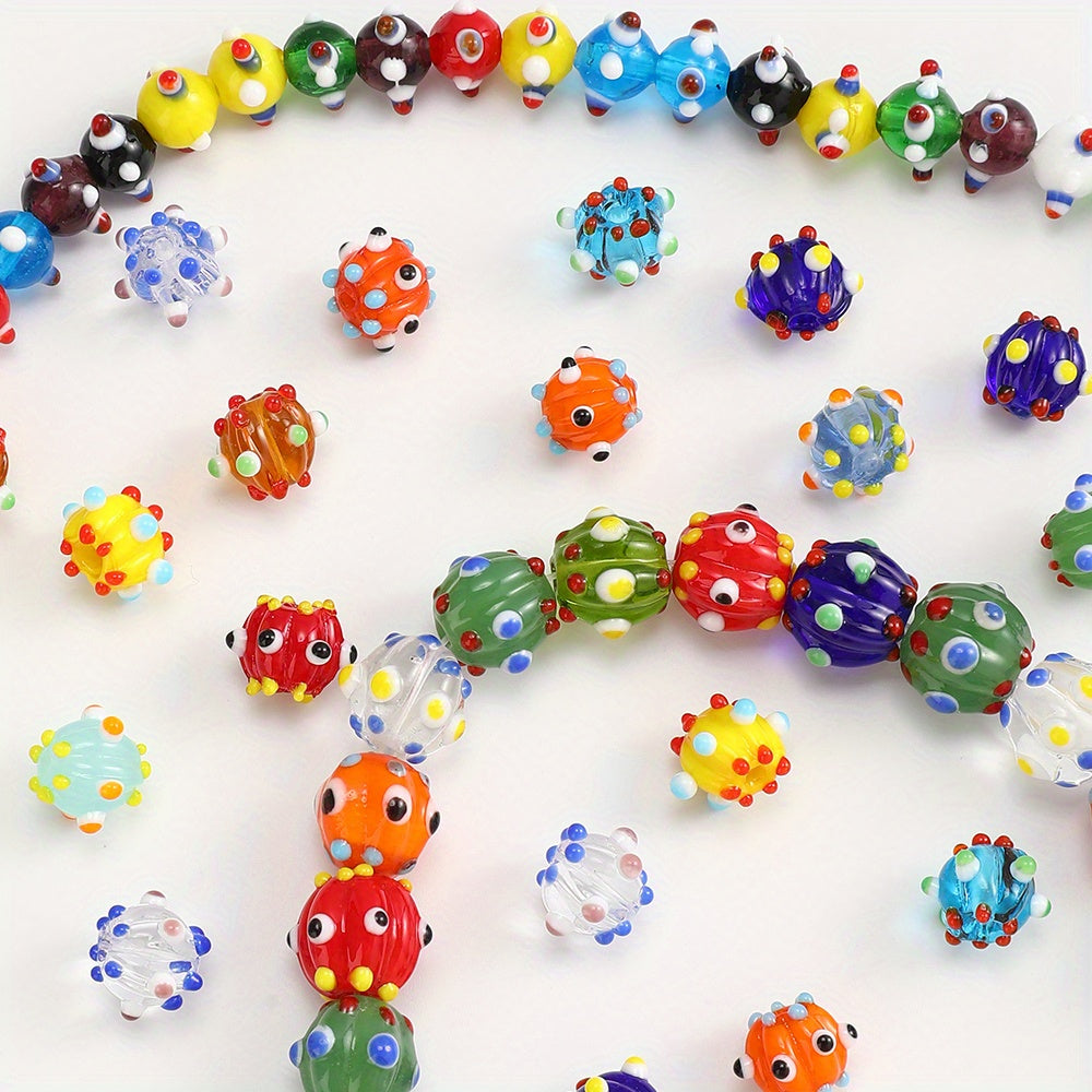 10pcs/set 8/10/12mm Dragonfly Eye Glass Beads