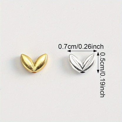 Gold & Silver Wheat Alloy Beads