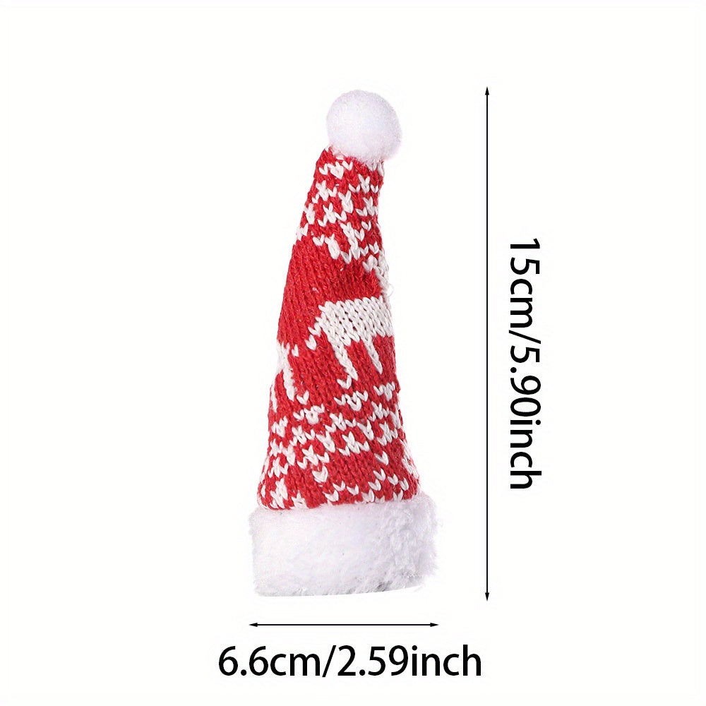 Christmas Knit Santa Hat Cutlery Holder