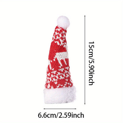 Christmas Knit Santa Hat Cutlery Holder