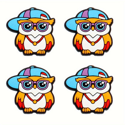 Silicone Owl and Fox Focus Spacer Beads