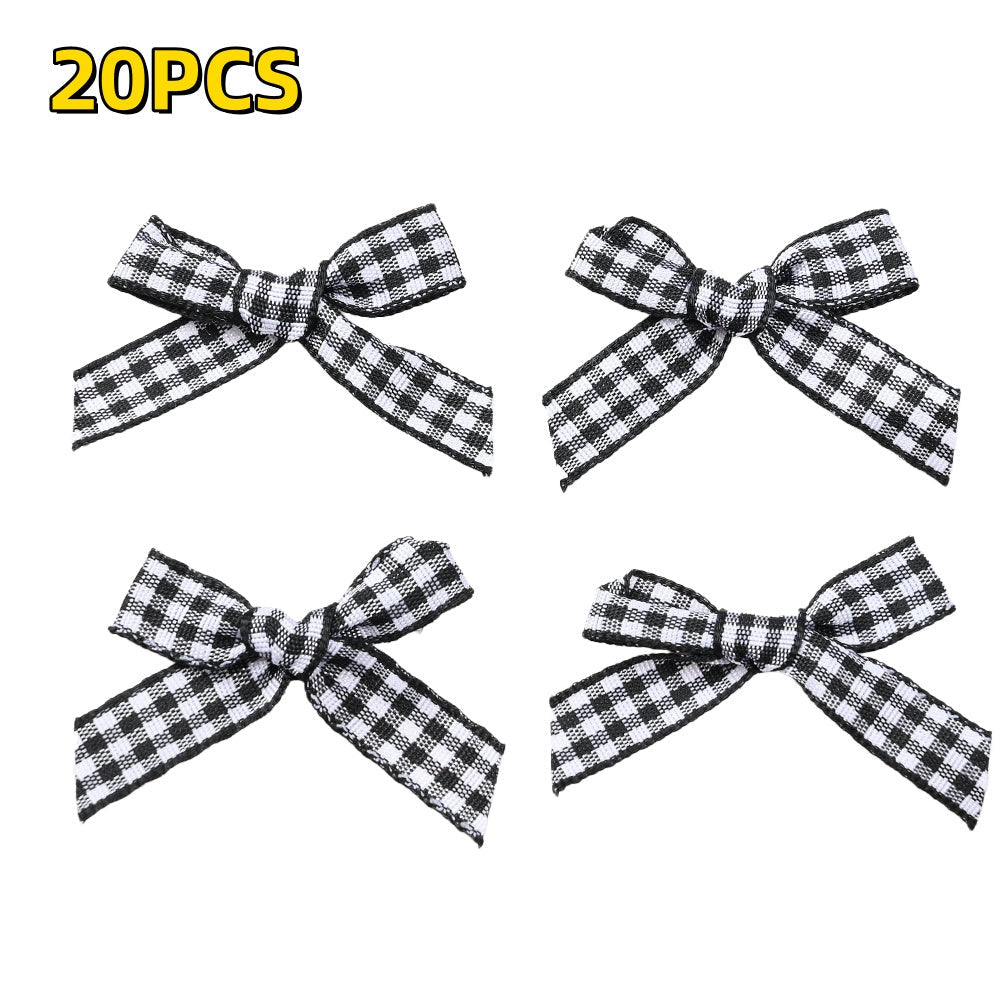 Christmas Plaid Bow Embellishments