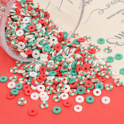Mixed Color Round Clay Beads