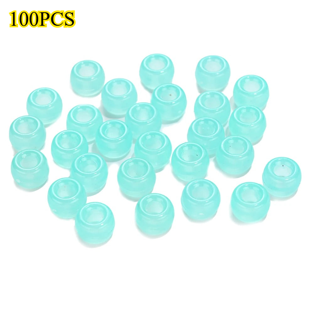 Glow-in-the-Dark Acrylic Barrel Beads