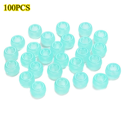 Glow-in-the-Dark Acrylic Barrel Beads