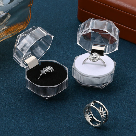 Octagonal Plastic Jewelry Gift Boxes