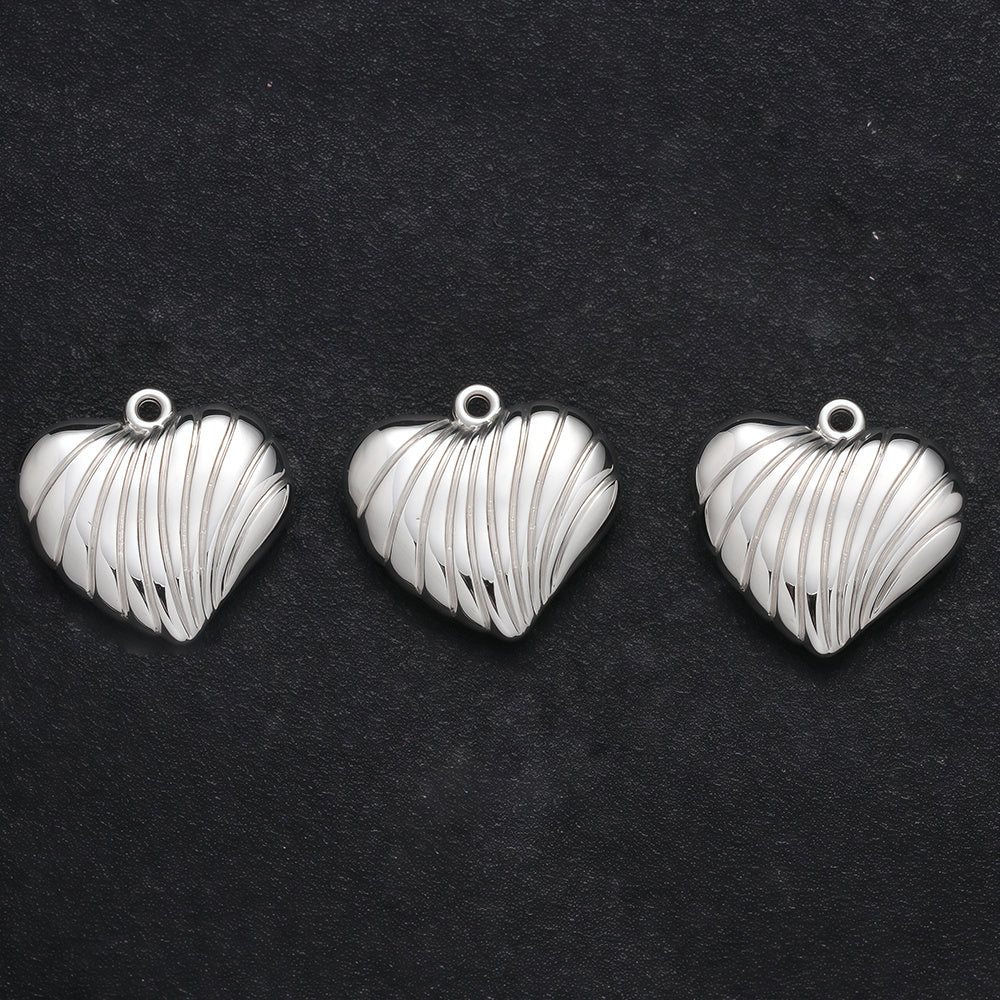 10PCS Gold & Silver CCB Love Pendant Set