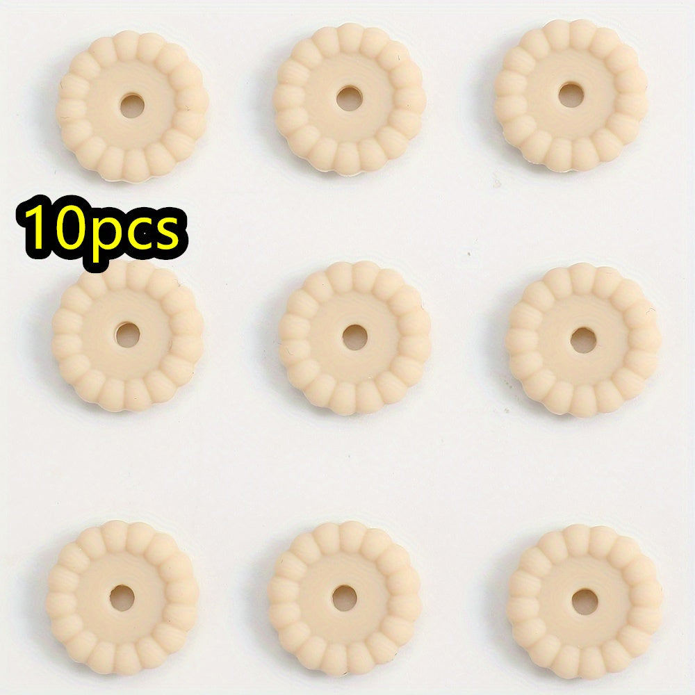 10pcs/set 12/15mm Round Silicone Beads