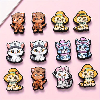 Cat Silicone Beads Set