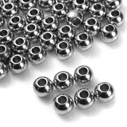 300pcs 4/6mm Stainless Steel Spacer Beads