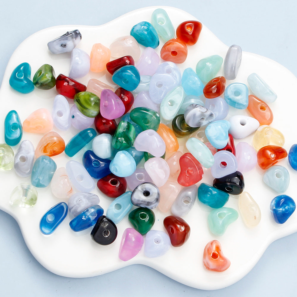 300g/bag Mini Imitation Stone Acrylic Beads