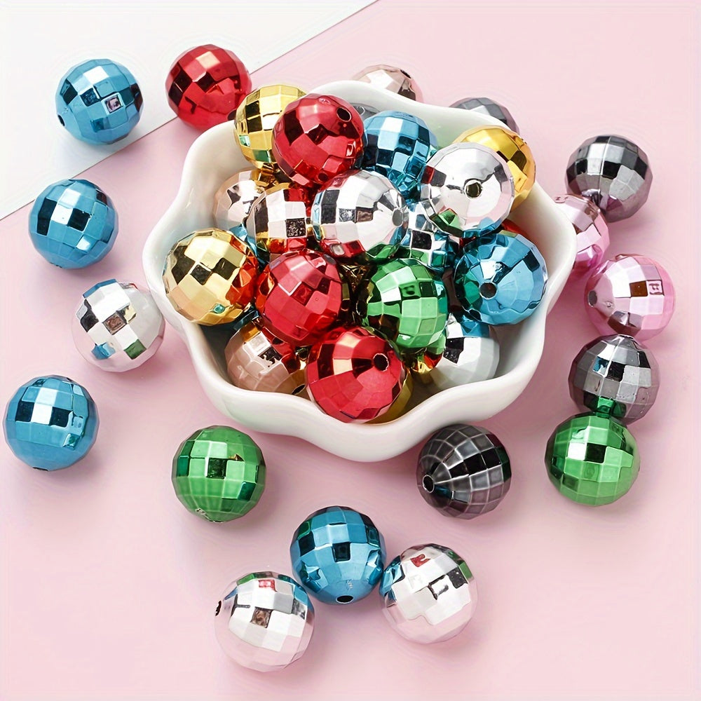 Polygonal Ball Acrylic Beads