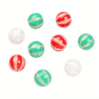 10pcs 16mm Christmas Design Acrylic Beads