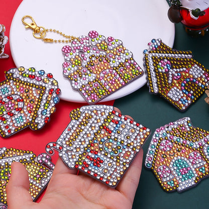 Christmas Diamond Painting Keychain Kit