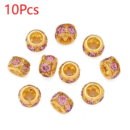 Retro Large Hole Barrel Beads