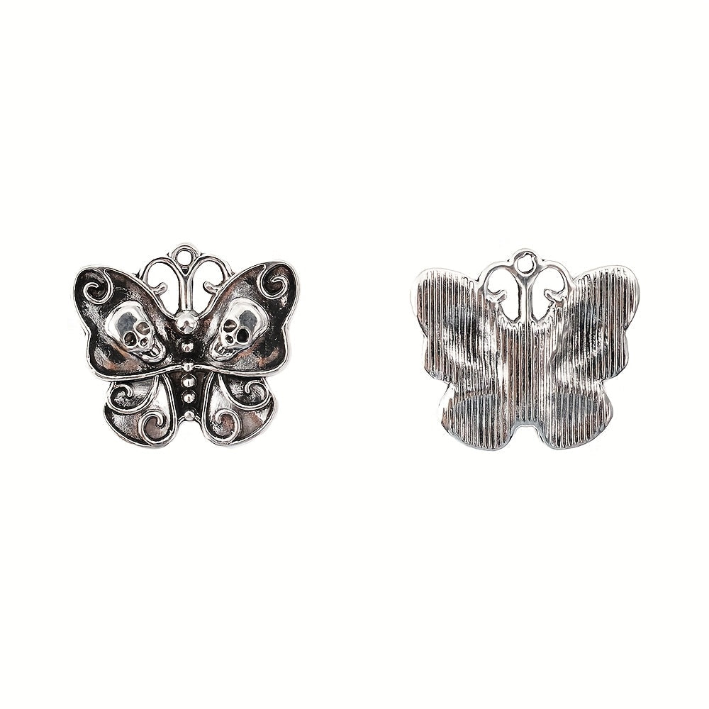 Halloween Skull Butterfly Charms