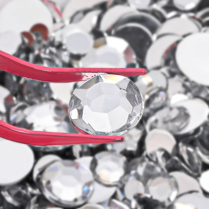 Silver Rhinestone Flatback Beads