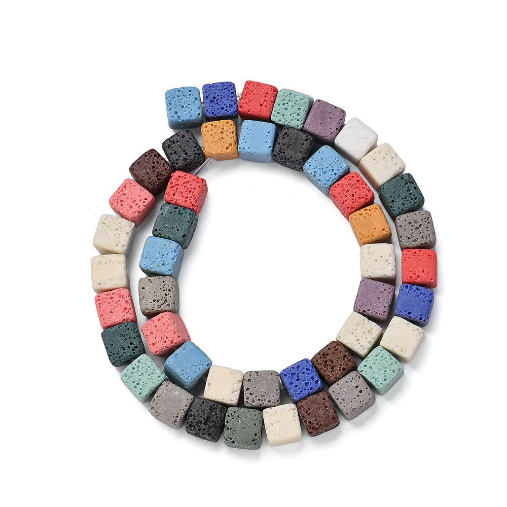 Minimalist Square Stone Bead