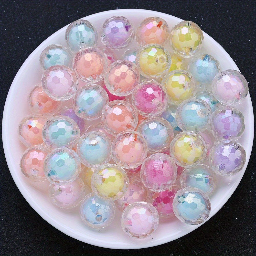 10pcs 16mm Y2K Disco Ball Acrylic Beads