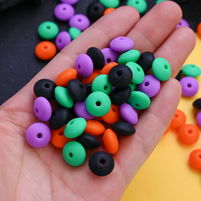 Silicone Abacus Spacer Beads